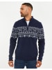 Threadbare Pullover THB Xmas Jumper Colorado in Navy / Ecru Twist