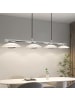 ZMH LED Pendelleuchte in chroom 4-flammige Glas 24W Modern 3000K Warmweiß