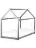 Beliani Kinderbett TOSSE in Grau - (W) 98 x (H) 140 x (L) 200 cm