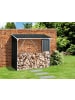 VCM  Metall Kaminholzregal Holzlager 162 x 182 x 74 cm in Anthrazit