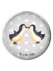 Mr. & Mrs. Panda Ablaufgarnitur Pinguin Liebe ohne Spruch in Grau Pastell