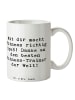 Mr. & Mrs. Panda Kaffeetasse Spruch Fitness-Trainer Dank mit Spruch in Weiß