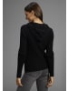 Laura Scott Kapuzenstrickjacke in schwarz