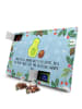 Mr. & Mrs. Panda Tee Adventskalender Avocado Kern rollt mit Spruch in Eisblau