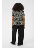 KAFFE curve T-Shirt kurzarm KCmella Regular fit in Black Deep/Chalk s animal