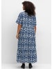 sheego Maxikleid in ecru-gemustert