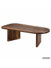 FineBuy Couchtisch in Braun / Sheesham / 120x60x32