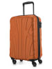 suitline Handgepäckkoffer 55x35x20 cm Carry-On 55cm Hartschale 34 L in Orange