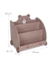 relaxdays Bücherregal „Bär“ in Braun – (B)60 x (H)58 x (T)40 cm