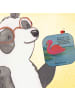 Mr. & Mrs. Panda Tischschoner Flamingo Classic Design mit Spruch in Weiß
