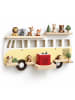 relaxdays Toniebox Regal "Bus" in Gelb - (B)62 x (H)32 x (T)13 cm