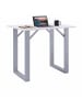 VCM  Holz Bartisch Stehtisch Tisch Tresen Xona 110x50cm in Silber / Weiß