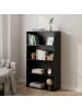 relaxdays Bücherregal in Schwarz - (B)60 x (H)108 x (T)24 cm