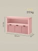 VASAGLE Schuhbank Helan-old in Gelee Pink - (B)102 x (H)60 x (T)30 cm