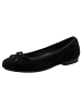 Tamaris WIDE FIT Ballerina in BLACK SUEDE