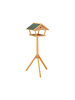 relaxdays Vogelfutterhaus in Natur/ Grün - (B)66 x (H)137 x (T)59 cm