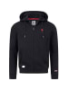 U.S. Polo Assn. U.S. POLO ASSN. Herren Sweatjacke Hoodie P027 in Schwarz