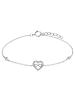 Lucardi 925 Silber Armband  Herz