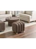 Beliani Pouf IDYLLWILD in Braun - (W) 49 x (H) 45 x (L) 39 cm
