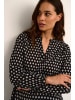 Kaffe Langarm-Bluse KAleah Regular fit in Black Square Print