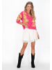 IZIA Cardigan in pink lime