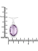 Rafaela Donata Kette mit Anhänger Sterling Silber Amethyst rosa in silber