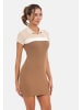 Cipo & Baxx TRICO DRESS in MOCHA