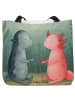 Mr. & Mrs. Panda Shopper Axolotl Liebe Design ohne Spruch in Weiß
