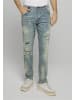 2Y Premium 2Y Premium VICTOR RIPPED SLIM FIT JEANS in sand blue