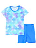 Aquarti Baby Mädchen Zweiteiler Badeanzug Bade-Set Bade T-Shirt Badehose in grün/blau