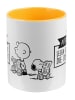 United Labels The Peanuts Tasse Snoopy - Lesen aus Keramik 320 ml in weiß