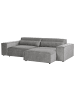 Beliani Ecksofa HELLNAR in Grau - (W) 262 x (H) 70 x (L) 176 cm linksseitig