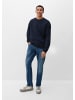 QS Sweatshirt langarm in Blau