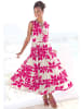 Vivance by Lascana Maxikleid in creme-berry bedruckt