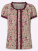 Sieh an! Trachtenshirt in beige-kirsche-bedruckt