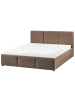 Beliani 2-tlg Doppelbett BOUSSE in Beige