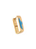 IZIA Women Earrings in Rose Gold Turquoise