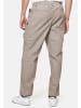 EGOMAXX Cargo Stoff Hose Straight Leg Chino Freizeit Pants aus Baumwolle in Hellgrau