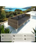 tectake Modulares Rattanset, Dicke des Sitzpolsters 11 cm, 89 x 89 x 72 cm