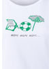 More & More stretchiges Baumwollshirt, Summervibes in white