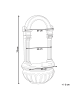 Beliani Gartenbrunnen MARMORE in Beige - (W) 40 x (H) 75 x (L) 40 cm