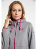 Schmuddelwedda Funktionsjacke in Grau Melange Dunkelpink