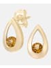Diamant L'éternel Ohrhänger aus 375 Gelbgold mit Citrin