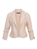Cloud5ive Cloud5ive Short Blazer with ruched sleeves in beige