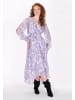 DreiMaster Vintage Women Dress in violet pink multicolor
