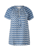 s.Oliver Bluse kurzarm in Blau