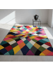 KADIMA DESIGN Kurzflor-Teppich Pflegeleicht MEON Geometrisch Strapazierfähig