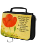Mr. & Mrs. Panda Badetasche Blume Mohnblume Design mit Spruch in Weiß