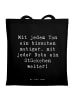 Mr. & Mrs. Panda Tote Bag Spruch Ein neues Musikinstrument lerne... in Schwarz