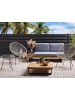 Beliani 3-tlg Bistro Set ACAPULCO II in Grau/Schwarz